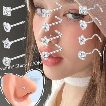 Nose Jewelry – Star, Heart, Round & Square | Piercing Jewelry