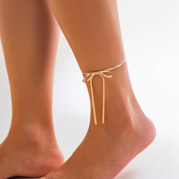 Anklet Rosette in Gold & Silver – Sexy Ankle Chain
