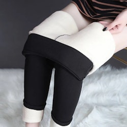 Schwarze Leggings mit Fleecefutter – warme Winterleggings