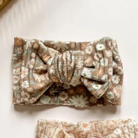 Evelina Apparel - Ribbed Headband - Vintage Floral