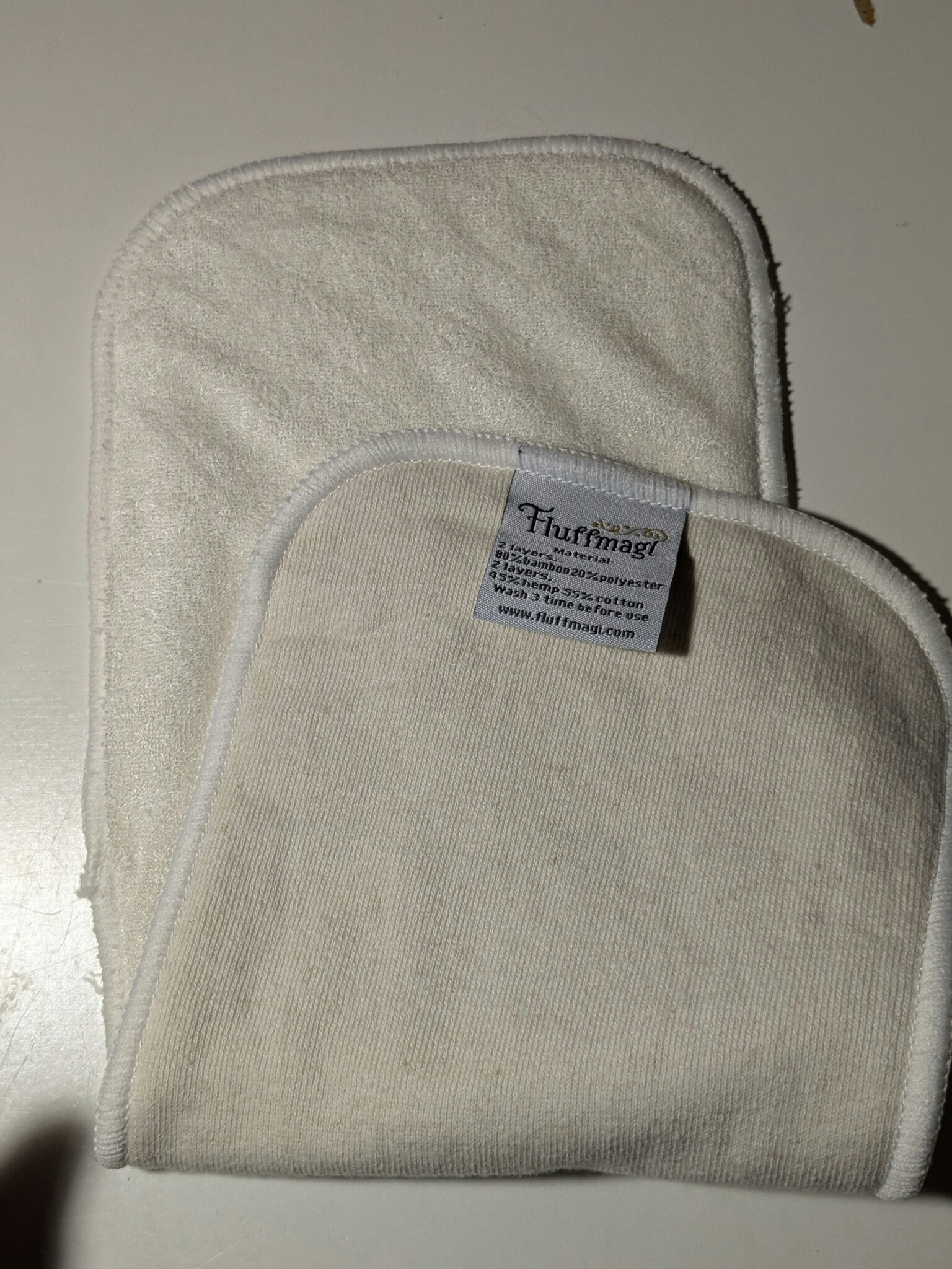 Fluffmagi hampa/bambuinlägg, defekt