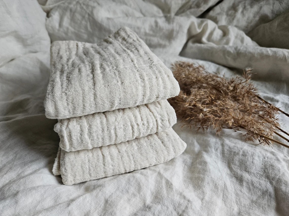 Pisi - Muslin inlägg/prefolds i oblekt bomull