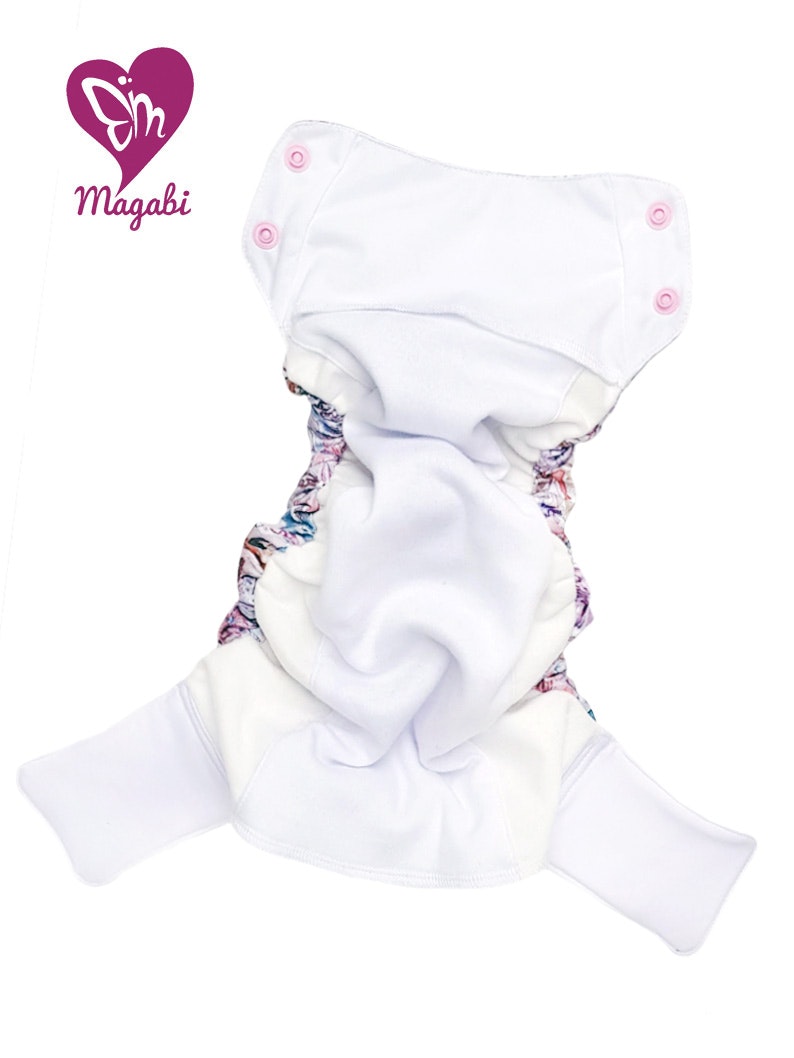Magabi - Sidoknäppt pocketblöja OS, bomull