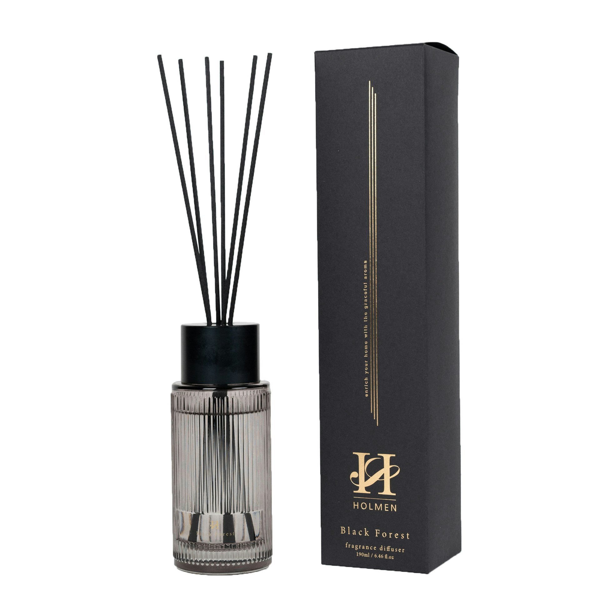 Holmen duftpinner – Svart black forest