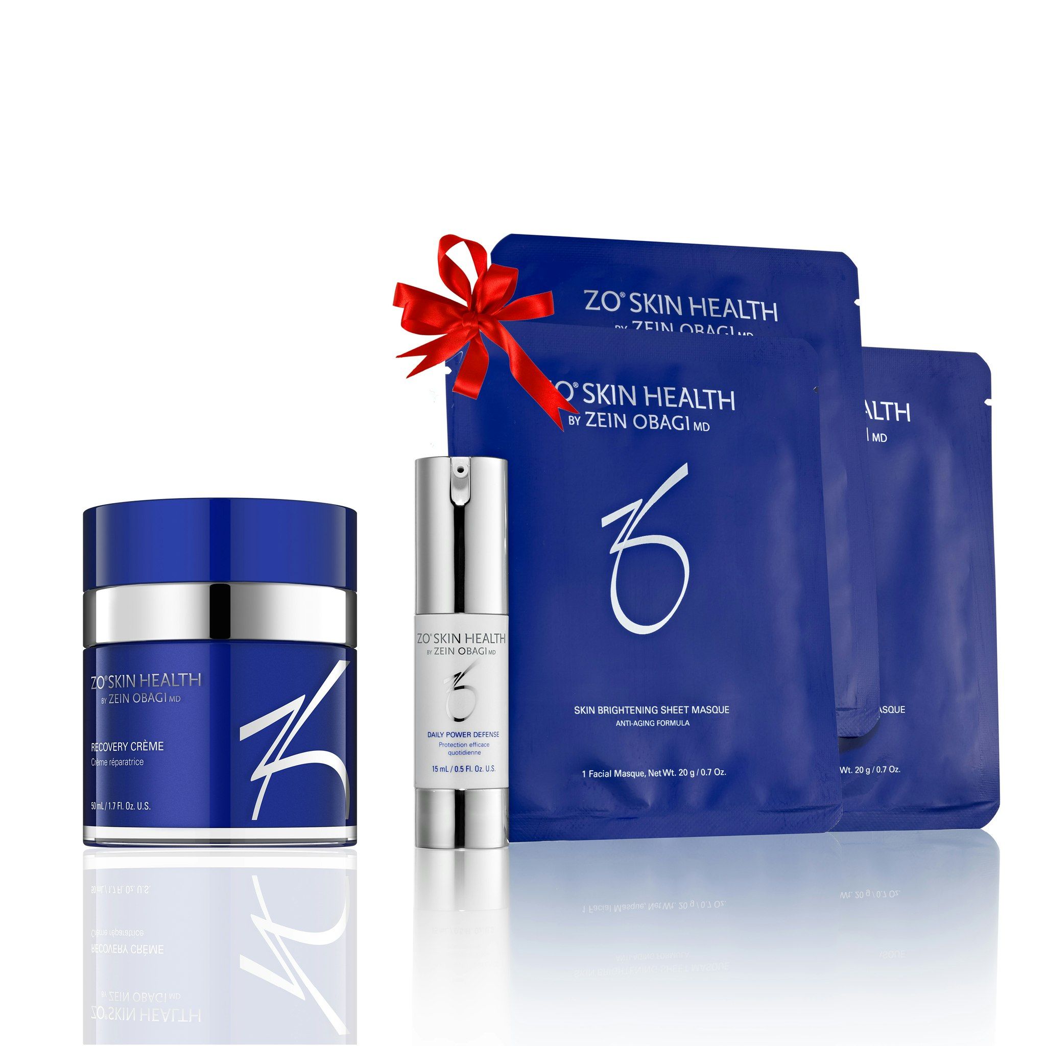 Kjøp ZO Recovery Crème - FÅ ZO Daily Power Defense 15ml & 3x ZO Skin Brightening Sheet Masque i gave