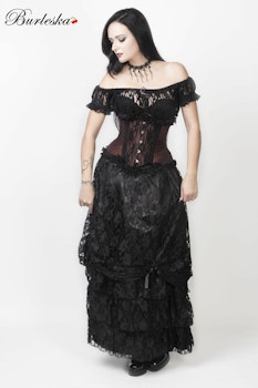 Alexandra kjol svart spets