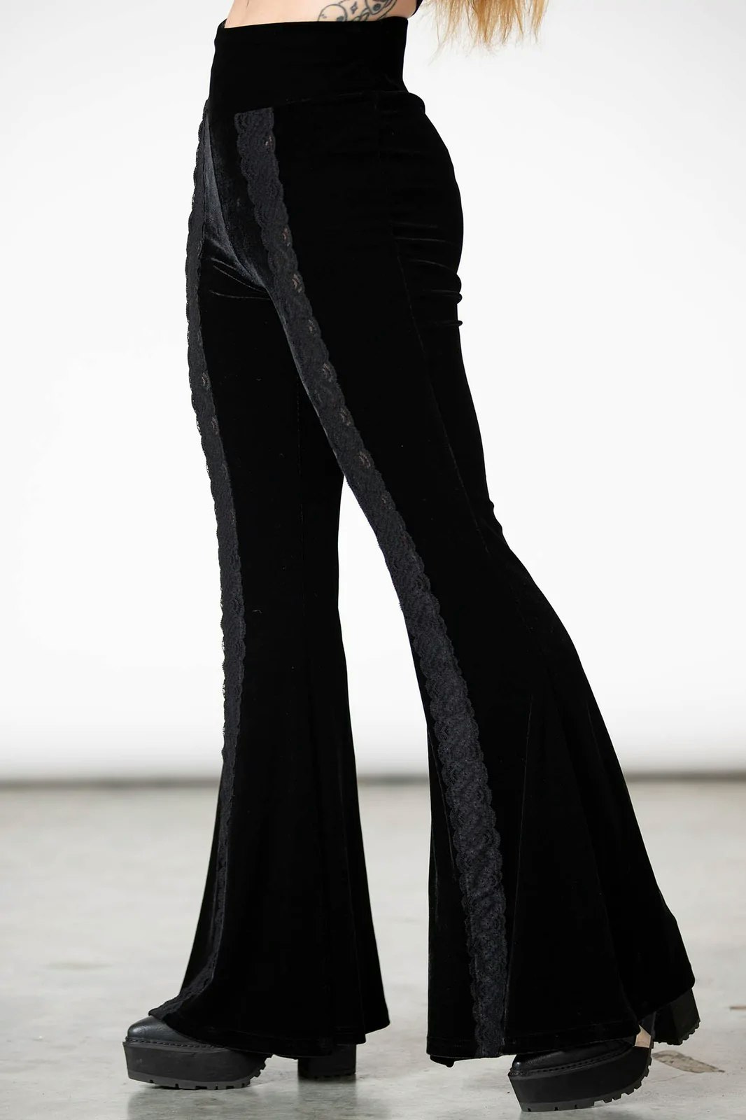 Verna velvet bell bottoms