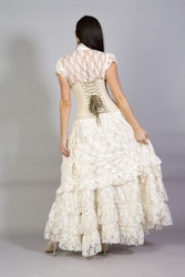 Victorian kjol kräm spets