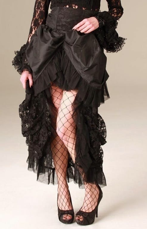 Elvira kjol svart taft
