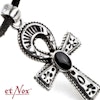 Ankh silver med onyx