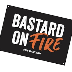 The Bastard Plåtskylt "Bastard on fire"