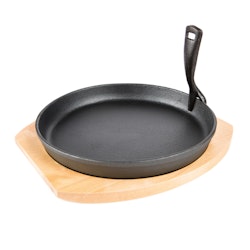 The Bastard Cast Iron Cooking Plate & Holder Large