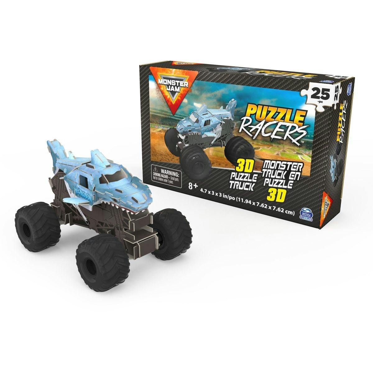 Monster Jam 3D Puzzle Racers Megalodon