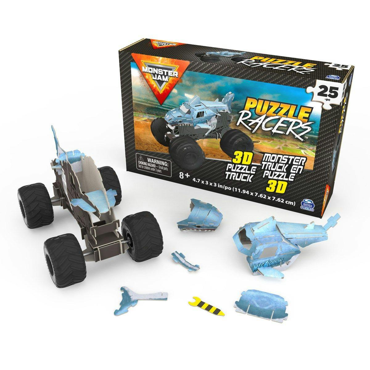 Monster Jam 3D Puzzle Racers Megalodon