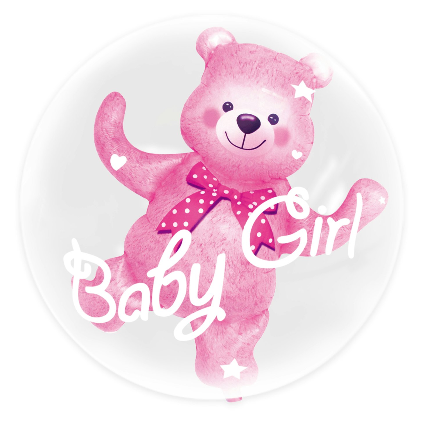 Ballong I Ballong, Baby Girl Björn Rosa, 69cm
