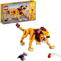 LEGO Creator Vilt lejon Byggsats, 3-i-1 Set, 31112