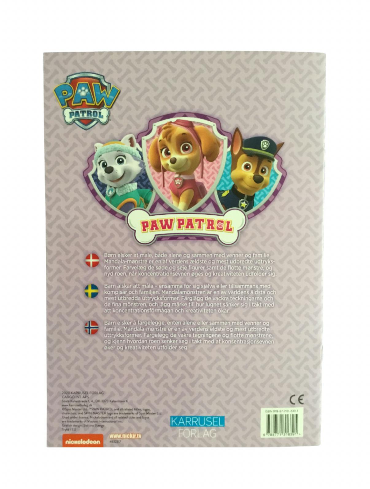 Målarbok Nickelodeon Paw Patrol Skye, 24 sidor