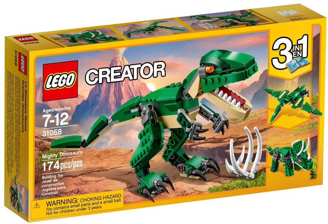 LEGO Creator 3 in 1Mäktiga dinosaurier, (174delar) 31058