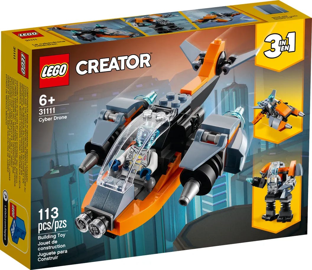 LEGO Creator Cyberdrönare, 3-i-1, 31111