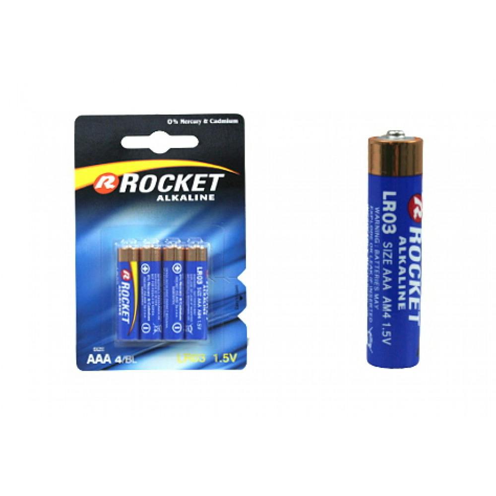 ROCKET ALKALINE Batteri, AAA- 1,5 v