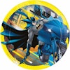 Batman Komplett Kalaspaket 51 st, svart blå och gul med ballonger, Folieballong och engångsartiklar