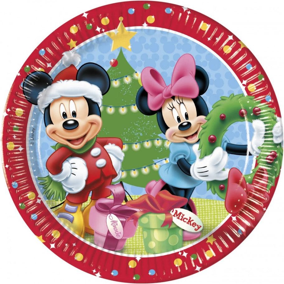 Disney Mickey Christmas 8 Papperstallrikar