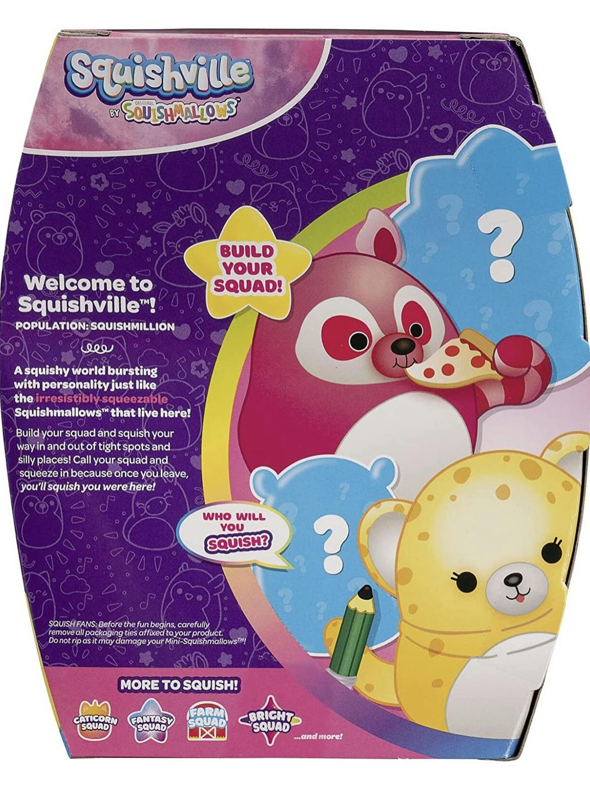 Squishville 4-pack Squishmallows med 2 Överraskningar
