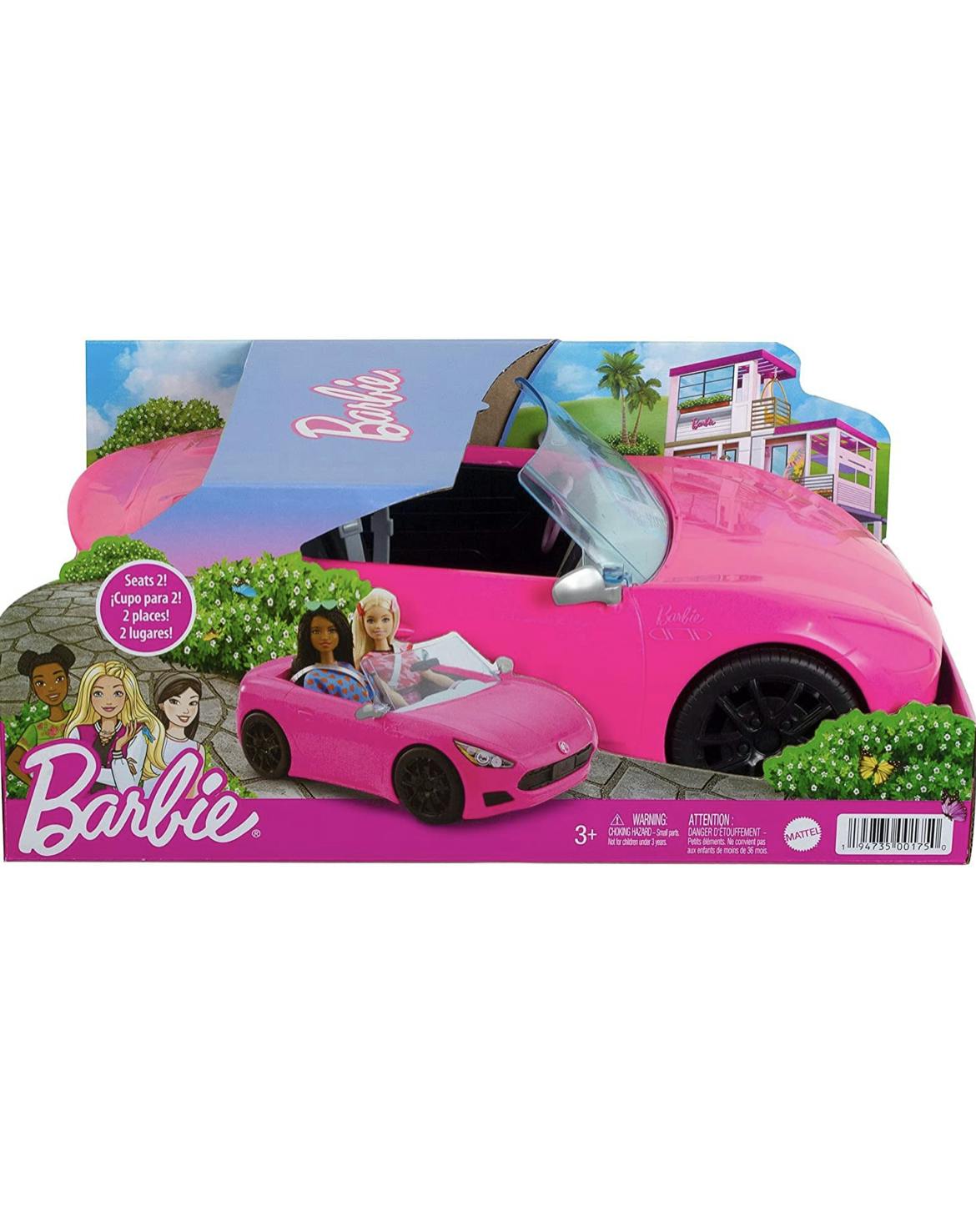 Barbie Cabriolet Bil Rosa