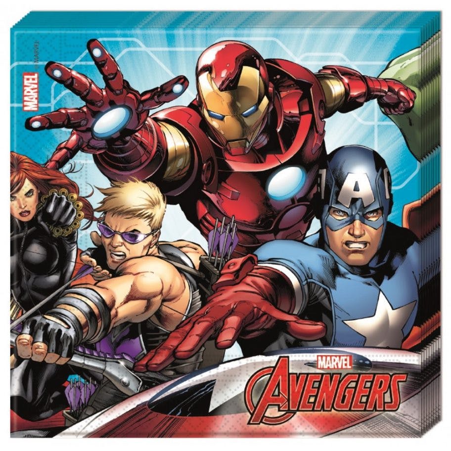 Marvel Avengers, Komplett Kalaspaket 64 st Flerfärgad med ballonger Folieballong och engångsartiklar