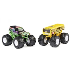 Monster Jam 2 pack - Grave Digger vs Higher, 1:64