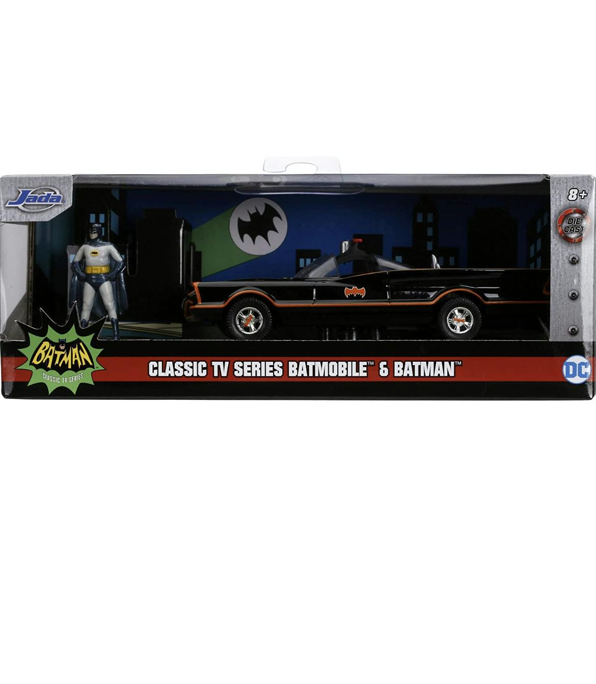 Jada Toys  - Batman 1966 Classic Batmobile med Figur