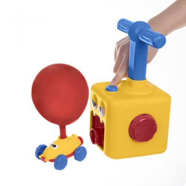 Färgglad Ballongbil, Komplett Set med Pump, bilar, ballonger och Tillbehör