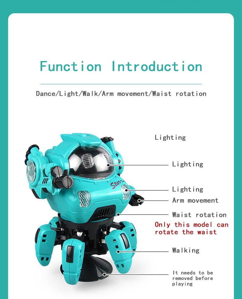 Intelligent Dansande Robot med Ljud och Ljus