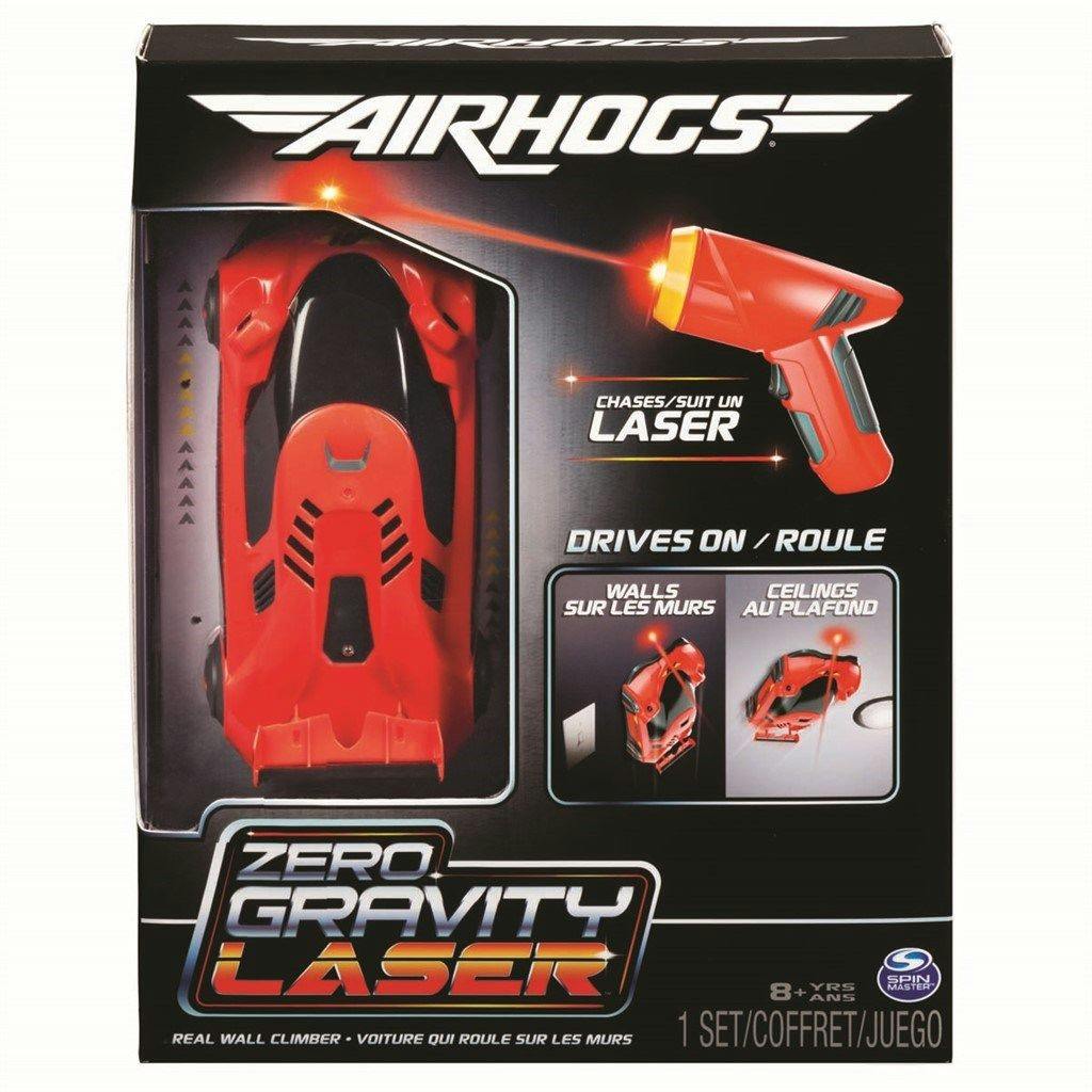 En röd Air Hogs Zero Gravity Laser Racer