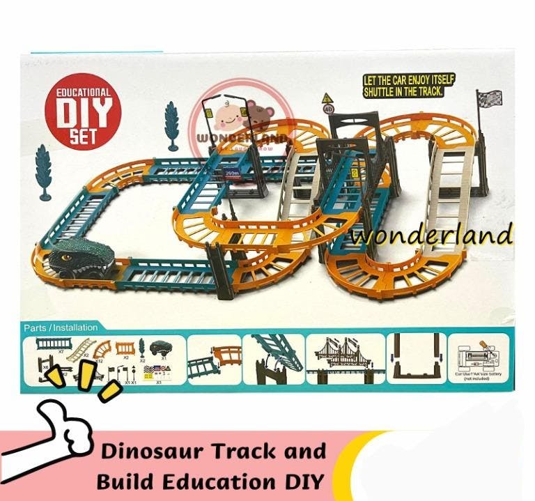 DIY Batteridriven Dinosaur Racerbana 49-delar