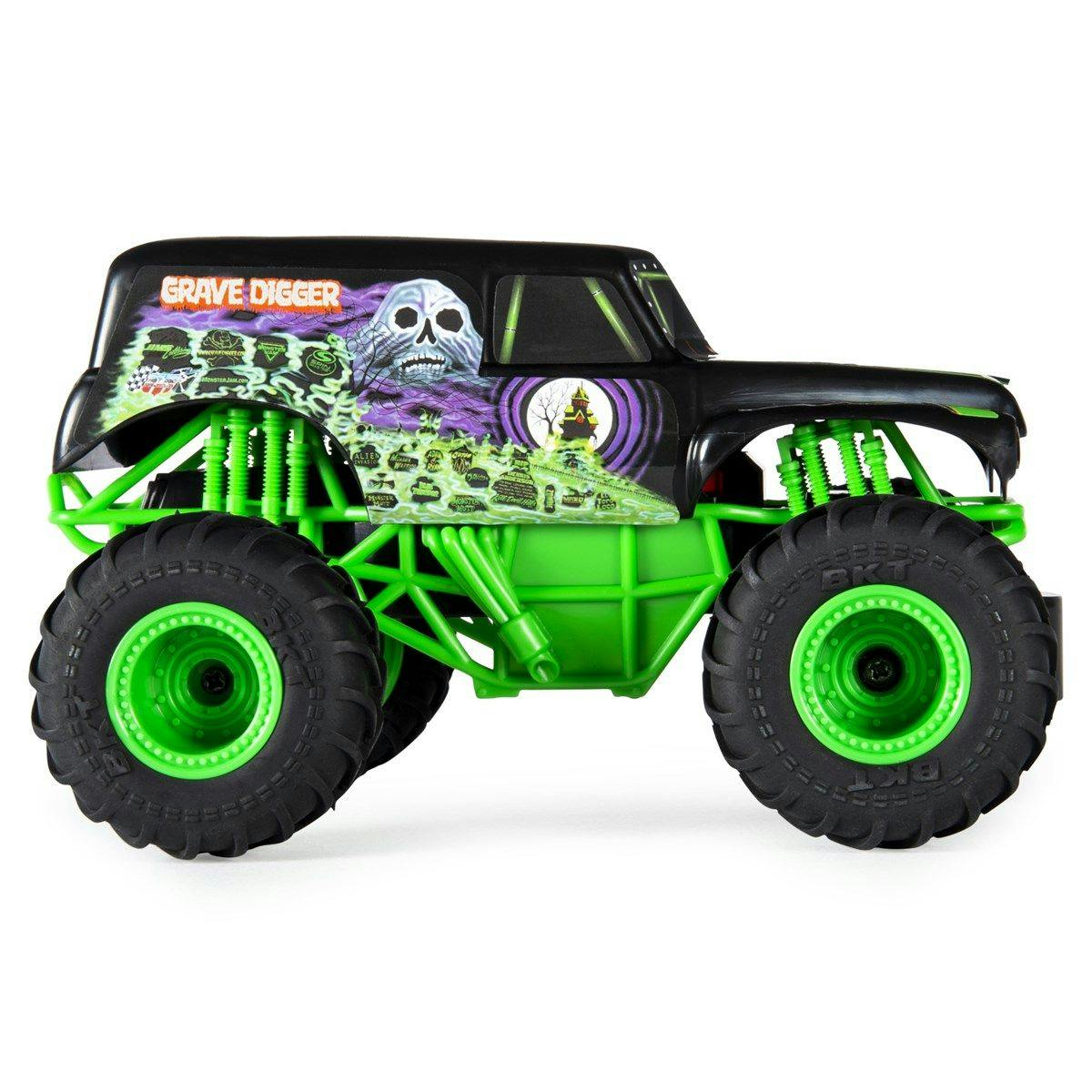 Grön och svart Radiostyrd Bil Monster Jam Grave Digger