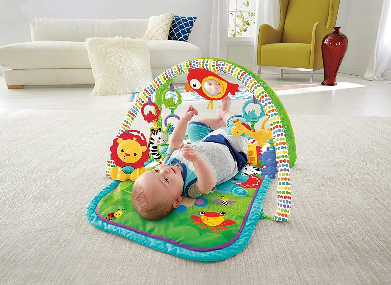 Fisher-Price 3-i-1 Regnskog Babygym med Musik