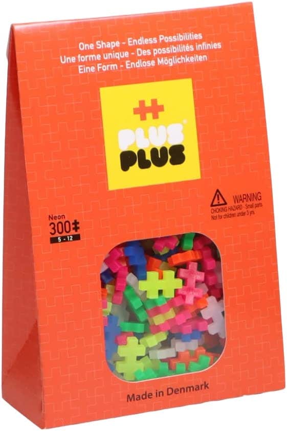 PLUS PLUS – Neon Färgmix – 300 bitar