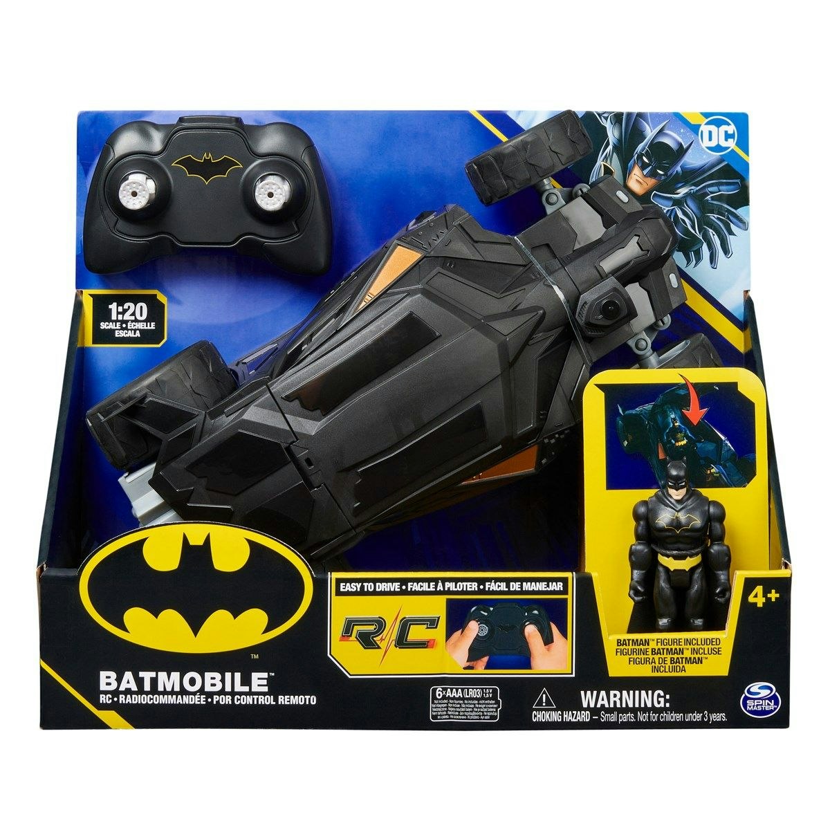 Batman Batmobile 1:20 RC med Actionfigur
