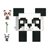 Minecraft MOB Head Mini Panda Playset 2023