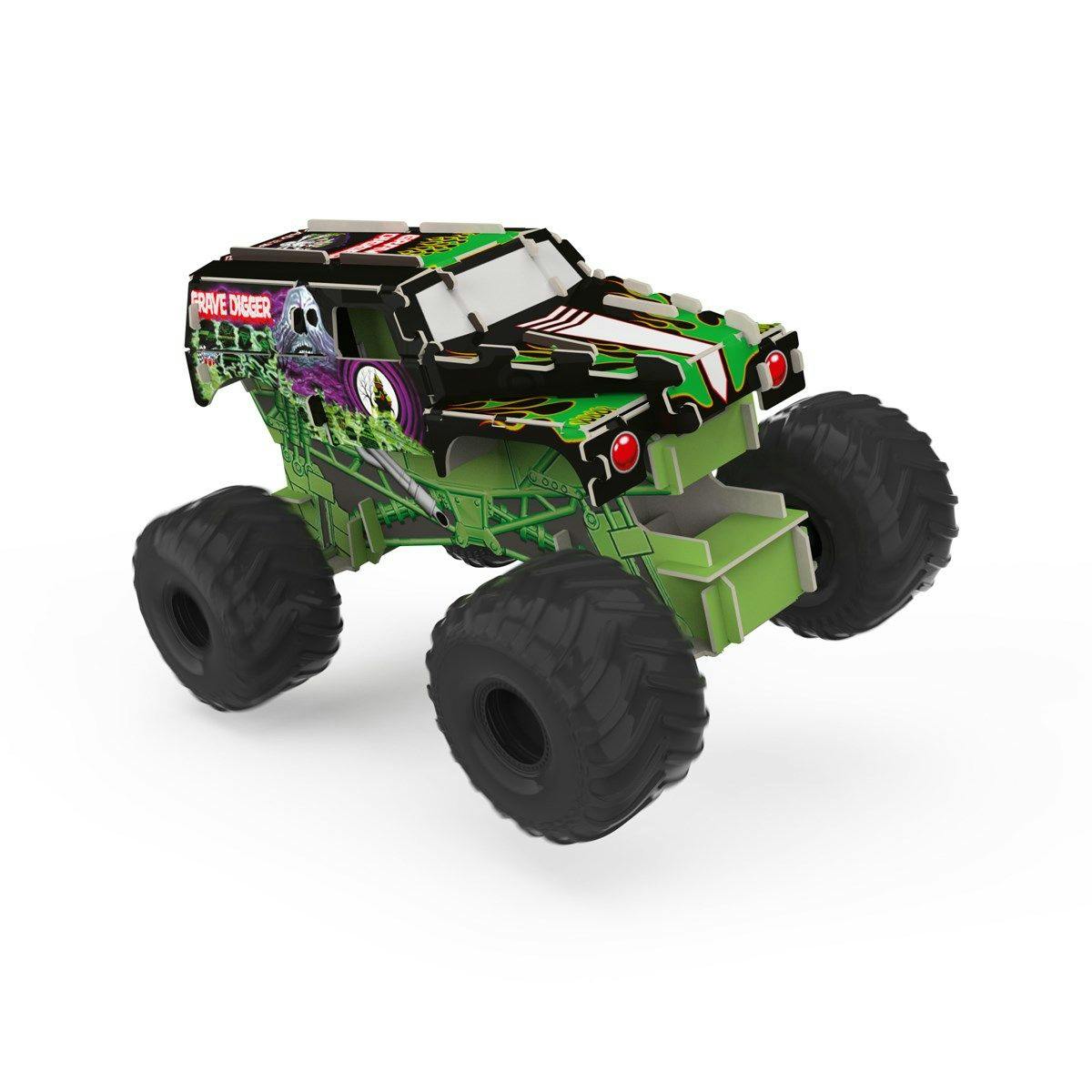 Monster Jam 3D Puzzle Racers Grave Digger