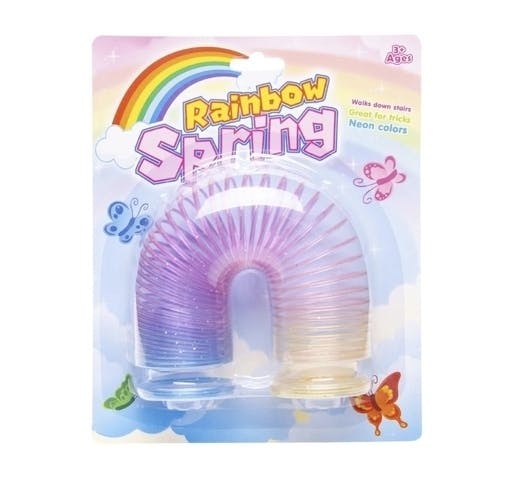 Rainbow Spring Färgglad Slinky