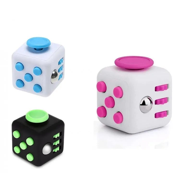 Färgglad Antistress Magic Fidget Cube, stressleksaker