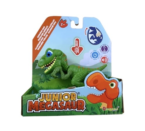 Mighty Megasaur Junior Chomping Dinosaurie Grön (Raptor)