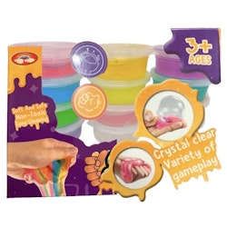 Slime / Putty Kristallklar met Glitter 12-pack