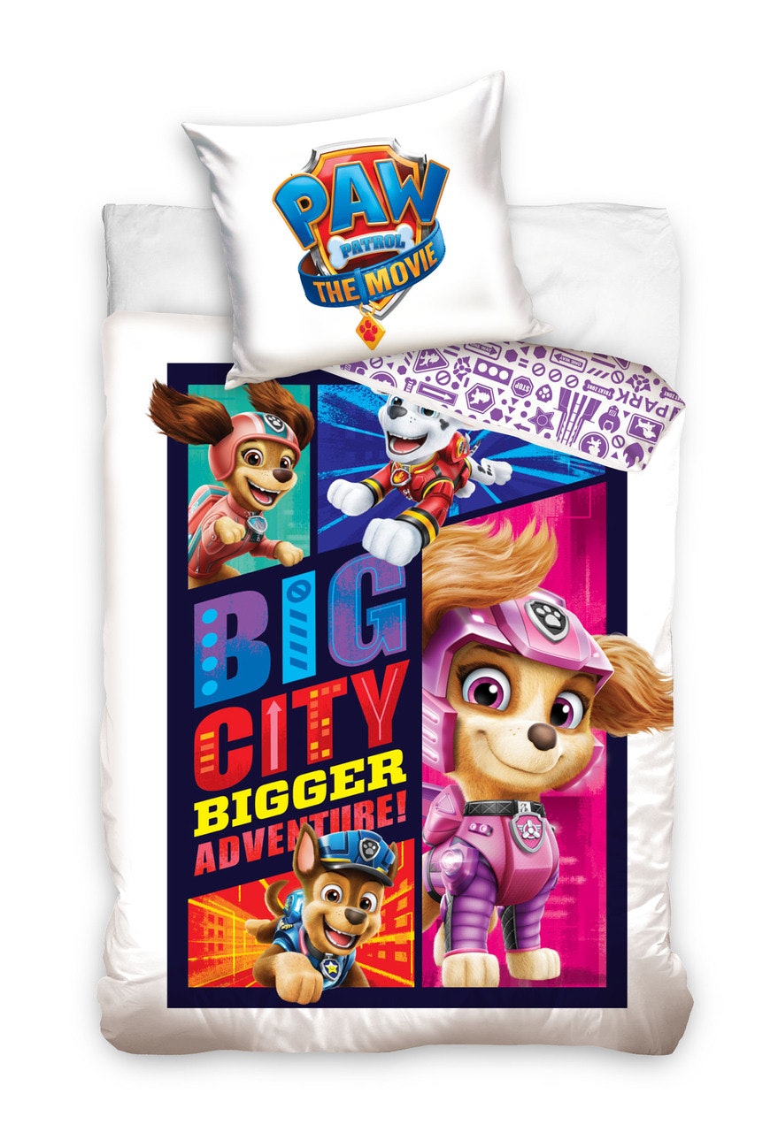 Paw Patrol Bomull Påslakanset, 150x210 cm