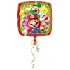 Super Mario Komplett Kalaspaket med ballonger och engångsartiklar blå gul och grön