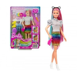 Barbie Leopard Rainbow Hair Doll