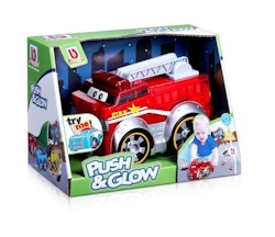 BB Junior Push and Glow Fire Truck med Ljus och Ljud