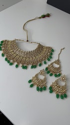 Necklace green/gold